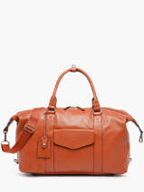 Sac De Voyage Cabine Flandres Cuir Etrier Orange flandres EFLA9910