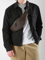 Sac Banane Flandres Cuir Etrier Noir flandres EFLA735M-vue-porte